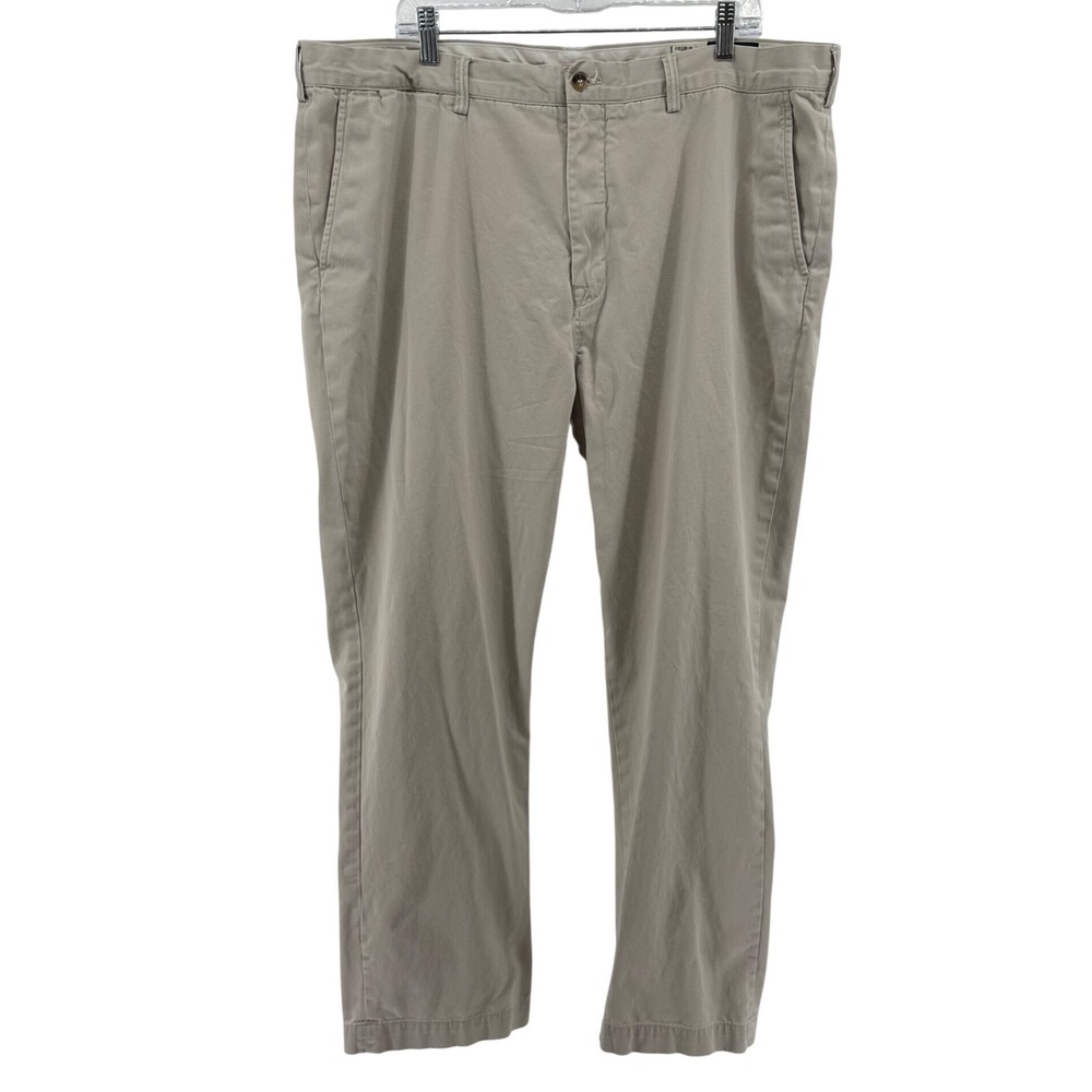 Polo Ralph Lauren The Polo Chino Mens 42x32 Khaki Tan‎ Straight Leg Cotton Pants